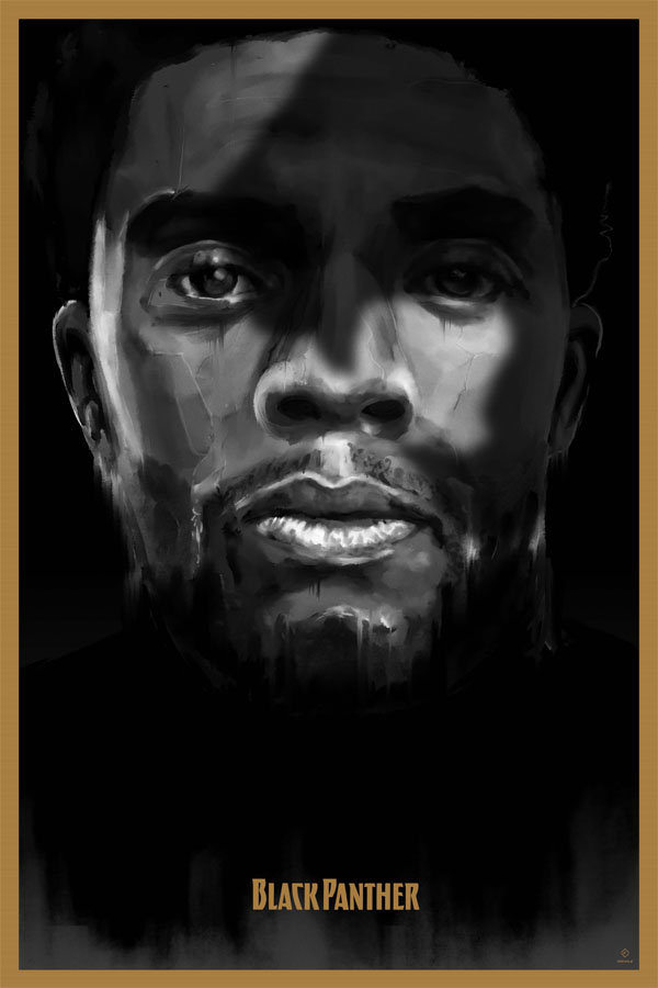 Plakat, Czarna pantera, 50x70 cm