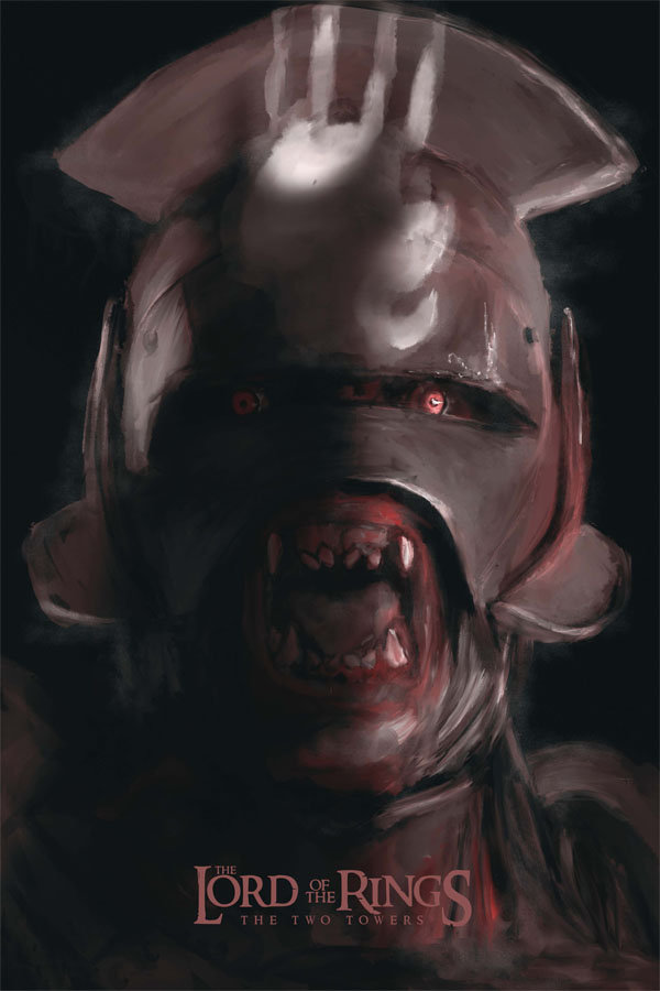 Plakat, Władca Pierścieni - dwie wieże, 50x70 cm