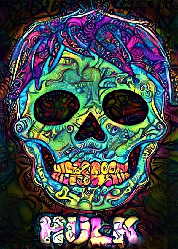 Plakat, PsychoSkulls, Hulk, Marvel, 42x59,4 cm