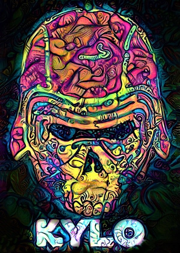 Plakat, PsychoSkulls, Kylo Ren, Star Wars Gwiezdne Wojny, 70x100 cm