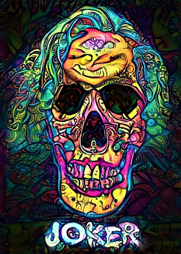 Plakat, PsychoSkulls, Joker, DC Comics, 20x30 cm