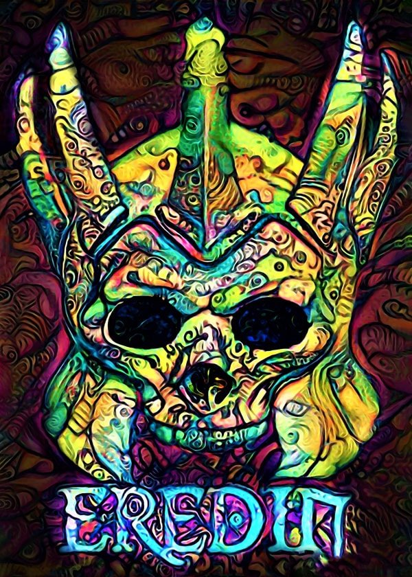 Plakat, PsychoSkulls, Eredin, the Witcher Wiedźmin, 70x100 cm