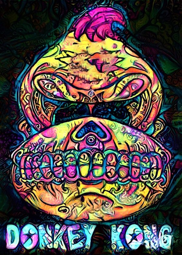 Plakat, PsychoSkulls, Donkey Kong Nintendo, 42x59,4 cm