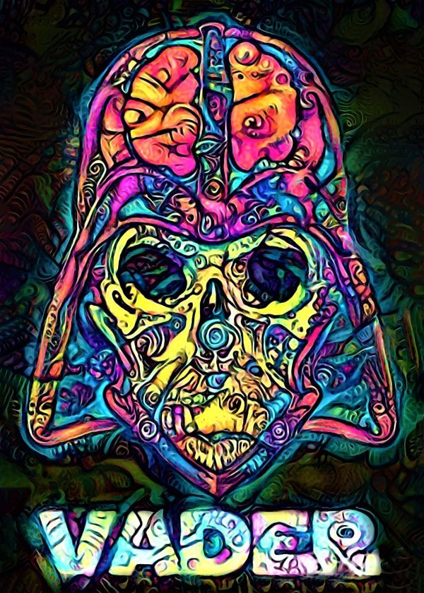 Plakat, PsychoSkulls, Darth Vader, Star Wars Gwiezdne Wojny, 40x50 cm