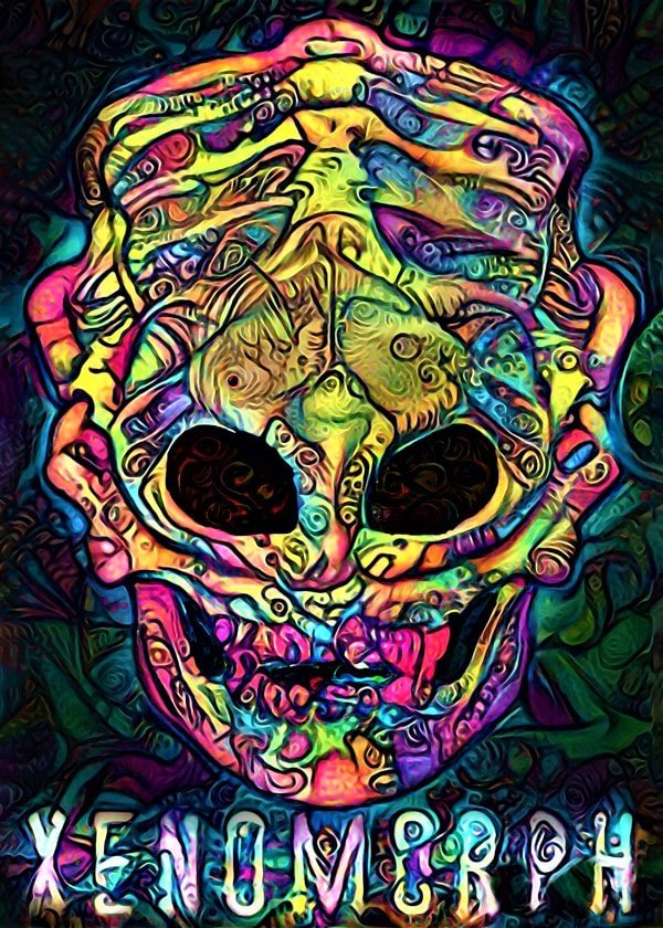 Plakat, PsychoSkulls, Xenomorph, Alien Obcy, 29,7x42 cm
