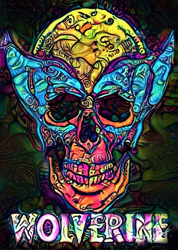 Plakat, PsychoSkulls, Wolverine, Marvel, 50x70 cm