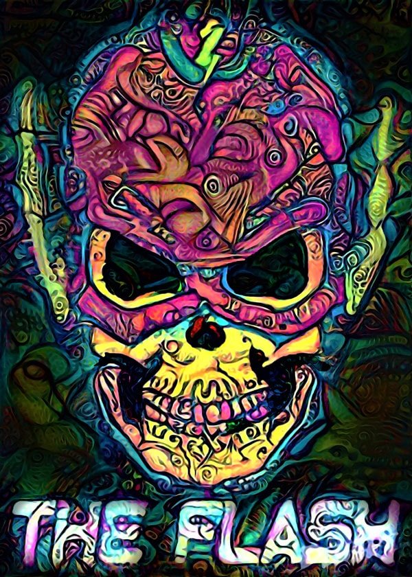 Plakat, PsychoSkulls, The Flash, DC Comics, 20x30 cm