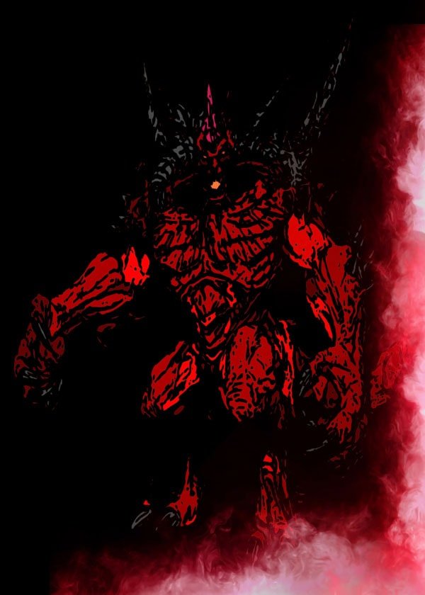 Plakat, BlizzardVerse Stencils - Diablo, the Lord of Terror, Diablo, 70x100 cm