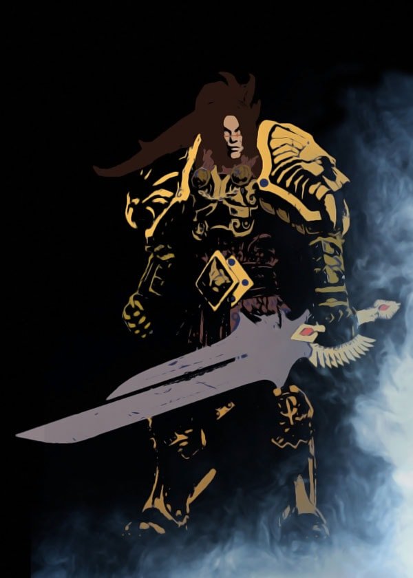 Plakat, BlizzardVerse Stencils - Varian, the King of Alliance, Warcraft, 59,4x84,1 cm
