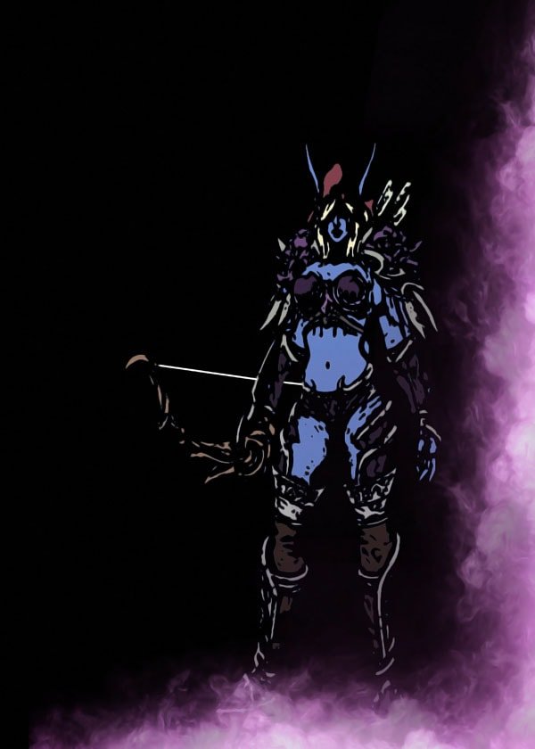 Plakat, BlizzardVerse Stencils - Sylvanas, the Banshee Queen, Warcraft, 50x70 cm