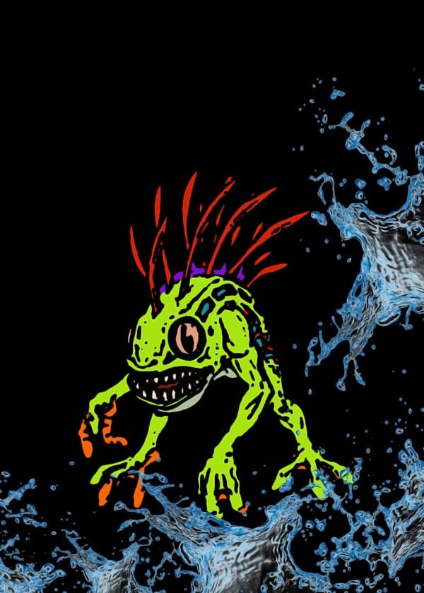 Plakat, BlizzardVerse Stencils - Murky, the Deep Terror, Warcraft, 50x70 cm