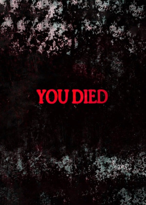 Plakat, Dark Souls - YOU DIED, 61x91,5 cm