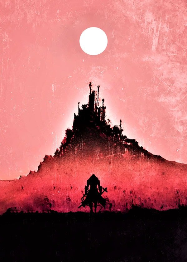 Plakat, Castlevania Vintage Poster, 40x50 cm
