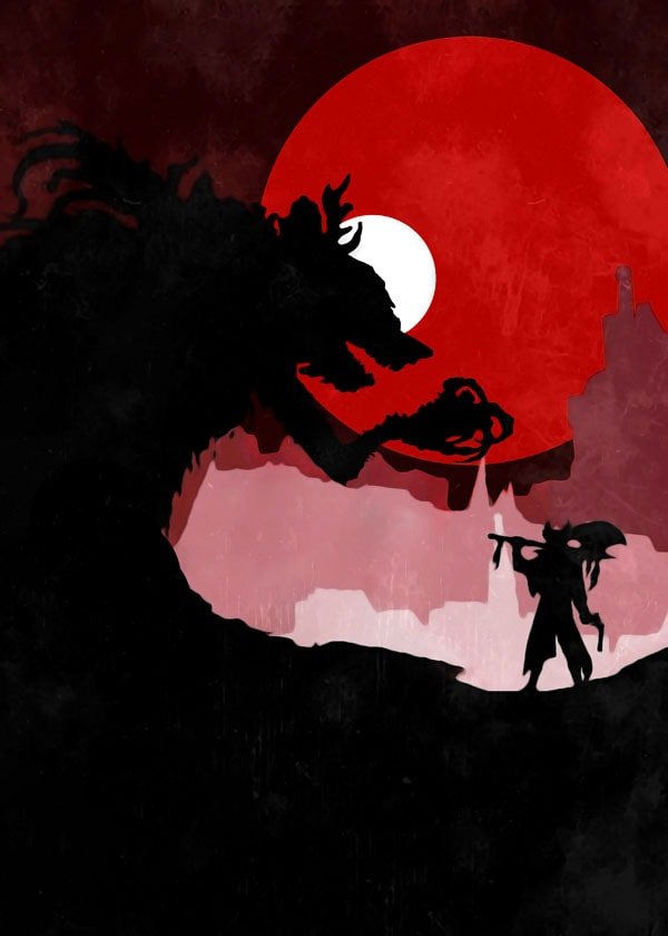 Plakat, Bloodborne Vintage Poster, 30x40 cm