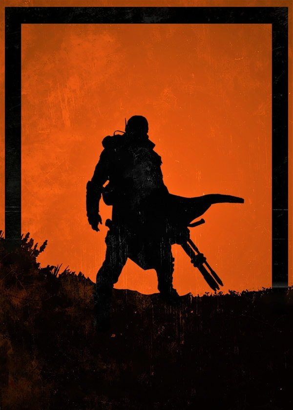 Plakat, Dawn of Heroes - Lone Wanderer, Fallout, 50x70 cm