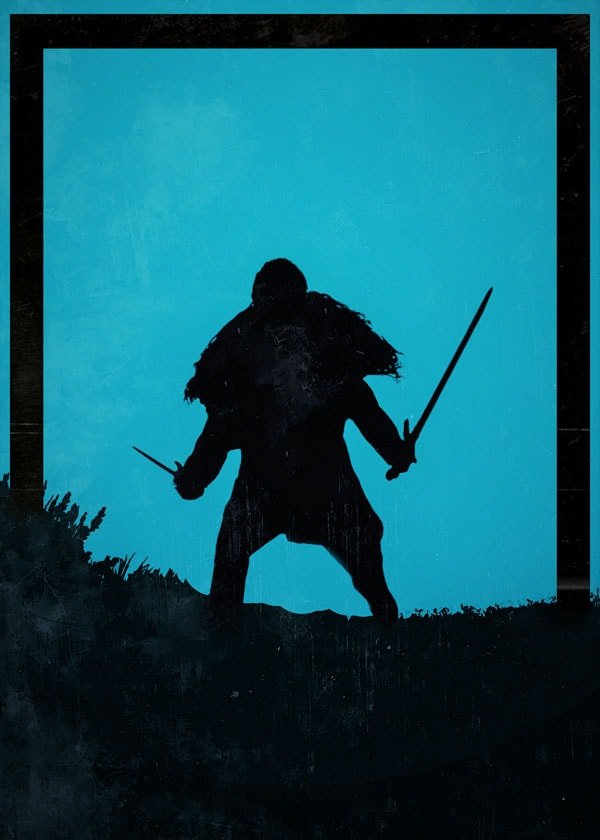 Plakat, Dawn of Heroes - Jon Snow. Gra o tron, 70x100 cm