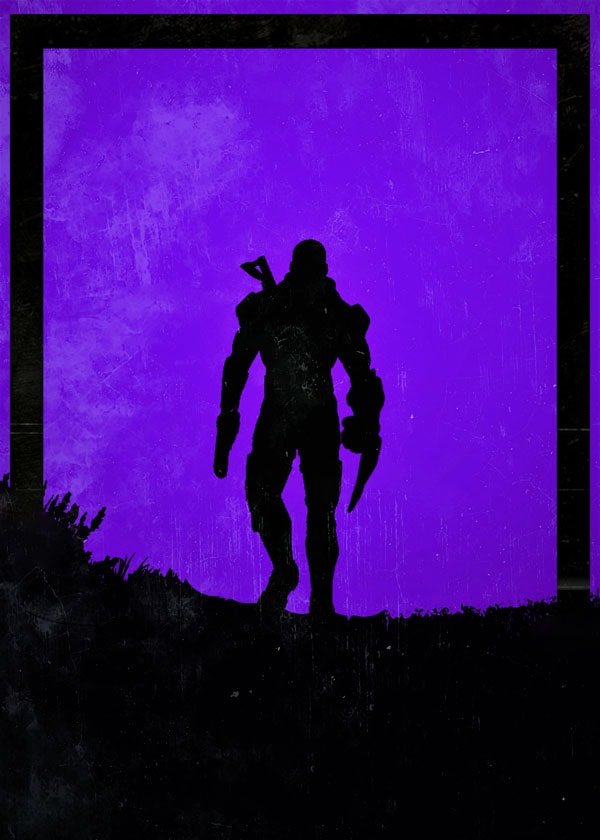Plakat, Dawn of Heroes - John Shepard, Mass Effect, 30x40 cm