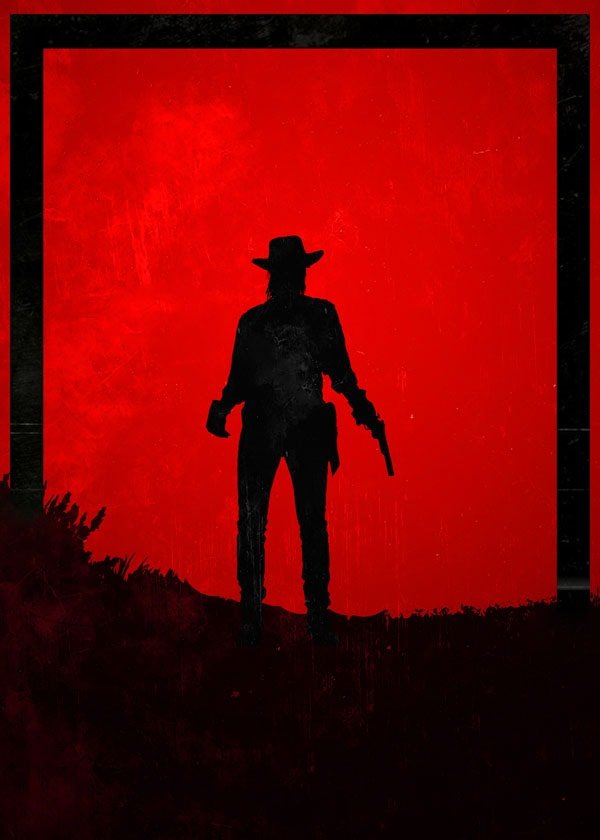 Plakat, Dawn of Heroes - John Marston, Red Dead Redemption, 50x70 cm