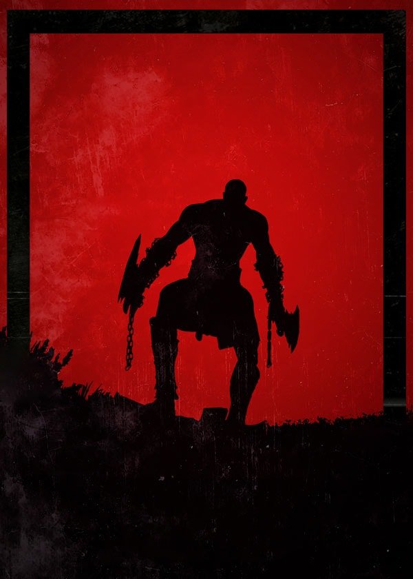 Plakat, Dawn of Heroes - Kratos, God of War, 30x40 cm