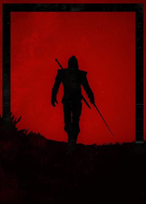 Plakat, Dawn of Heroes - Geralt, Wiedźmin, 40x50 cm