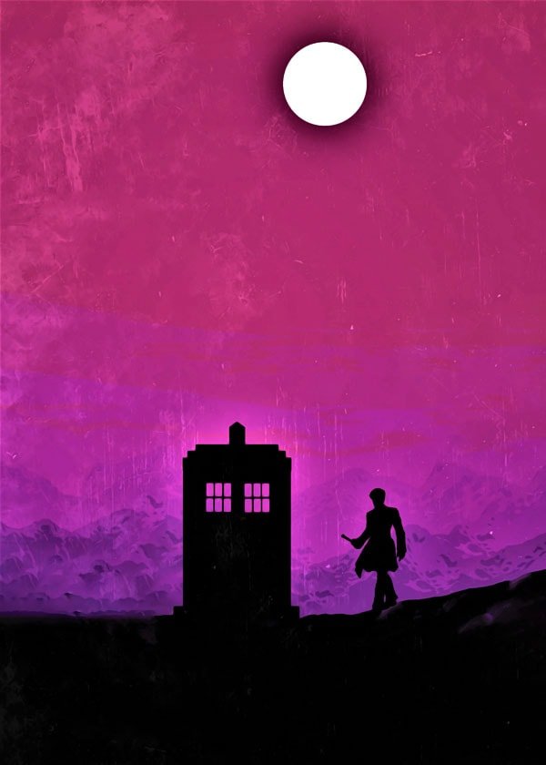 Plakat, Doctor Who Vintage Poster, 20x30 cm