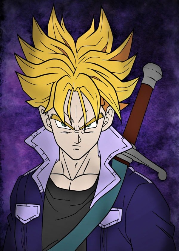Plakat, Dragon Ball - Trunks, 50x70 cm