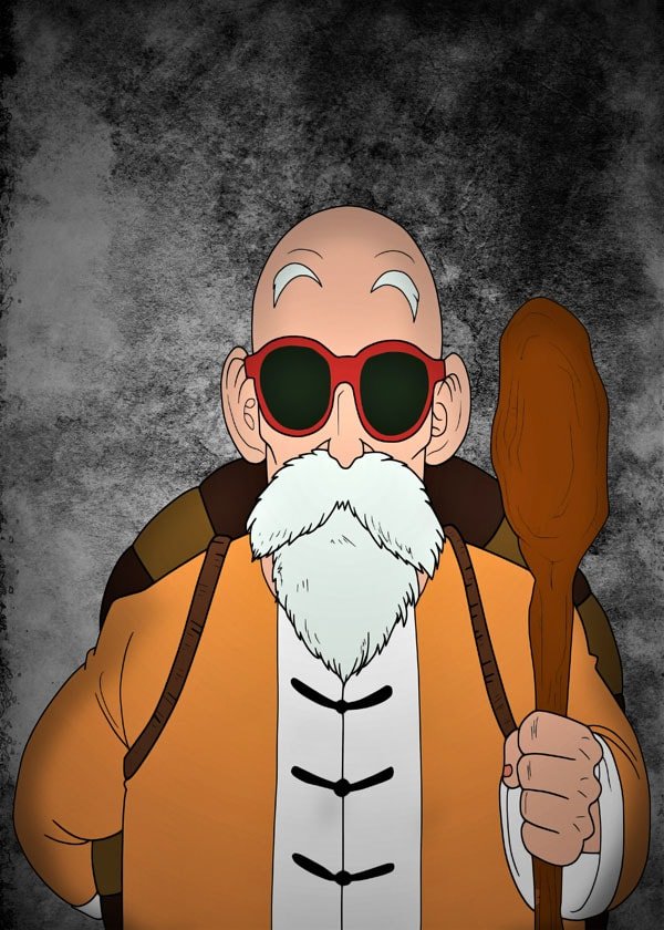 Plakat, Dragon Ball - Master Roshi, 30x40 cm