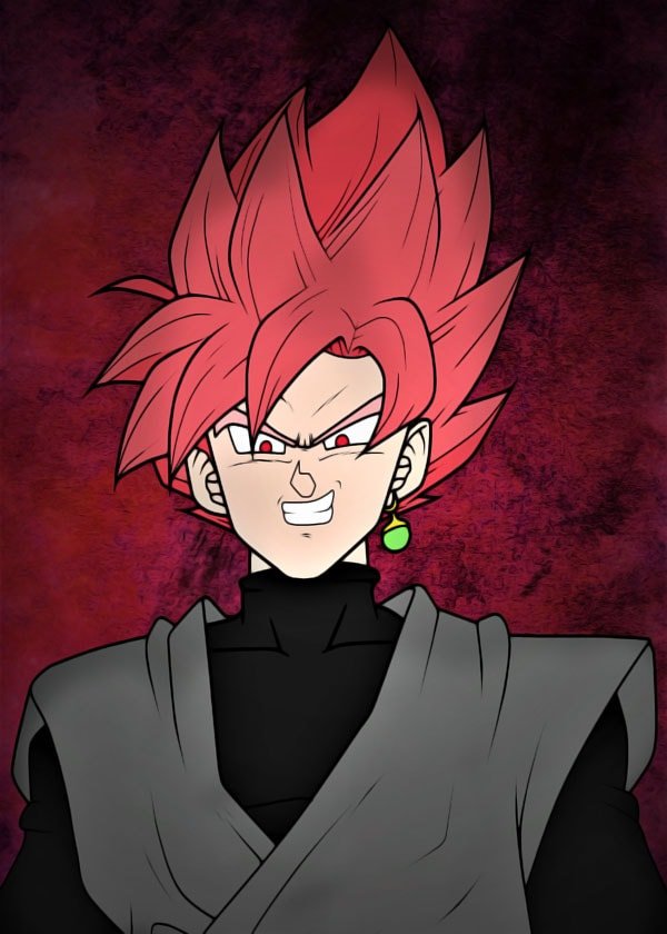 Plakat, Dragon Ball - Goku Black, 50x70 cm