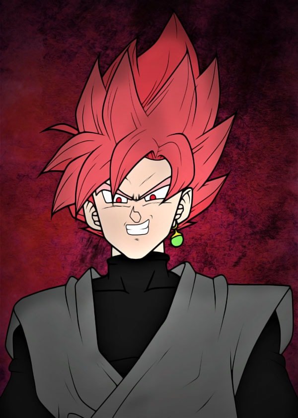 Plakat, Dragon Ball - Goku Black, 70x100 cm