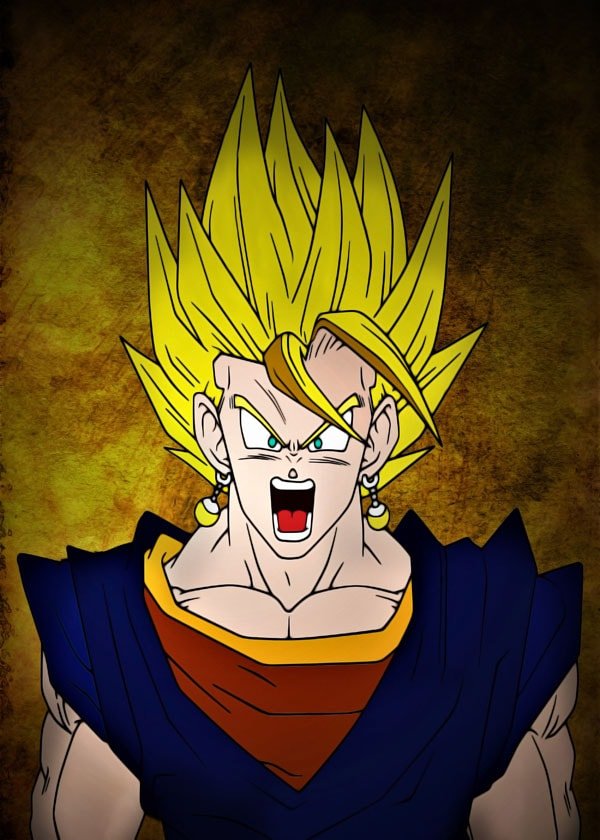Plakat, Dragon Ball - Vegetto, 40x50 cm