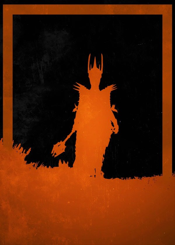 Dusk of Villains - Sauron, Władca Pierścieni - plakat 50x70 cm