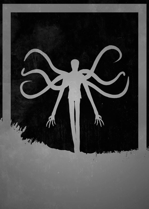 Dusk of Villains - Slenderman - plakat 60x80 cm