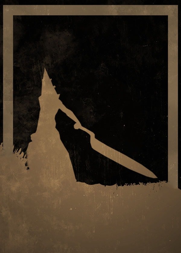 Dusk of Villains - Pyramid Head, Silent Hill - plakat 70x100 cm