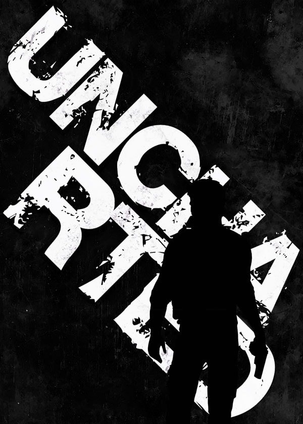 Plakat, Typography Stencils - Uncharted, 40x50 cm