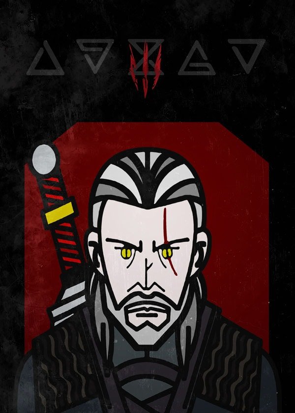 Plakat, Wiedźmin - The Butcher of Blaviken, 40x50 cm