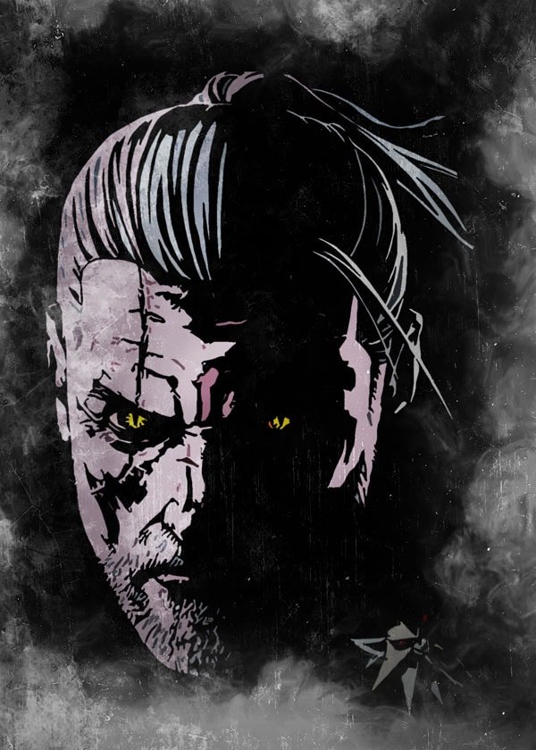 Plakat, Wiedźmin - Gwynbleidd, 40x50 cm