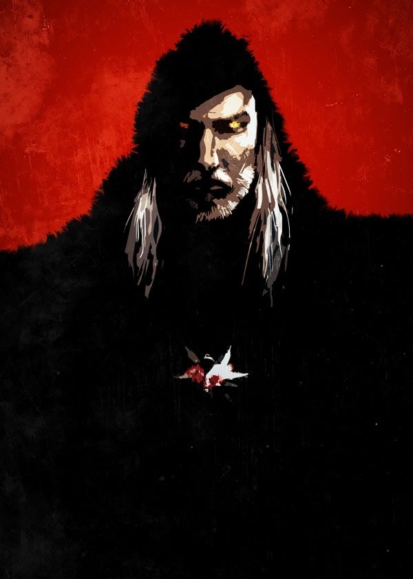 Plakat, Wiedźmin - Bloodlust Geralt, 70x100 cm