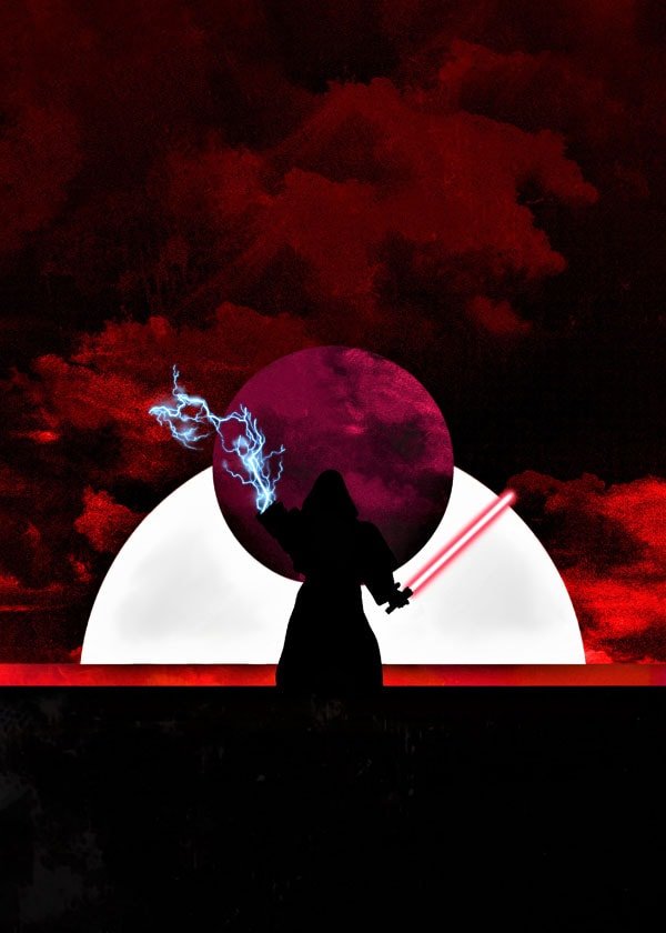 Plakat, Sol Lunaris - Darth Sidious, Gwiezdne Wojny Star Wars, 40x50 cm