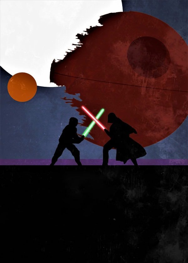 Plakat, Star Wars Gwiezdne Wojny Vintage Poster, 20x30 cm