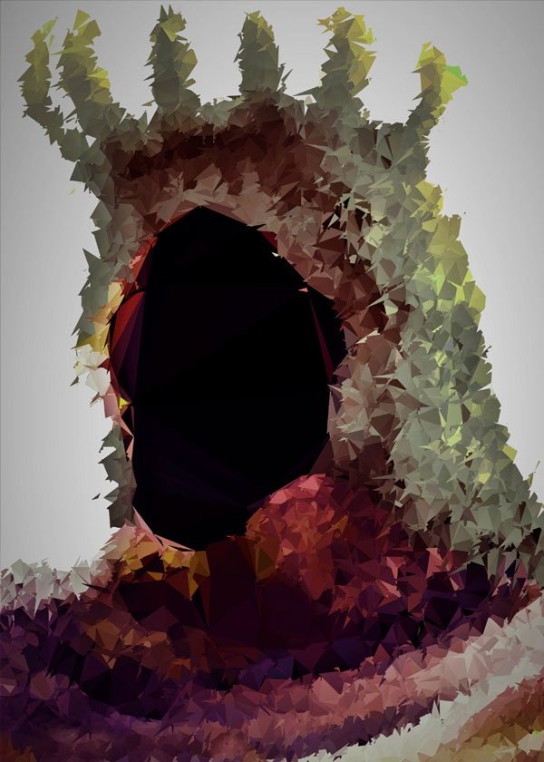 Plakat, POLYamory - Yhorm, Dark Souls, 40x50 cm