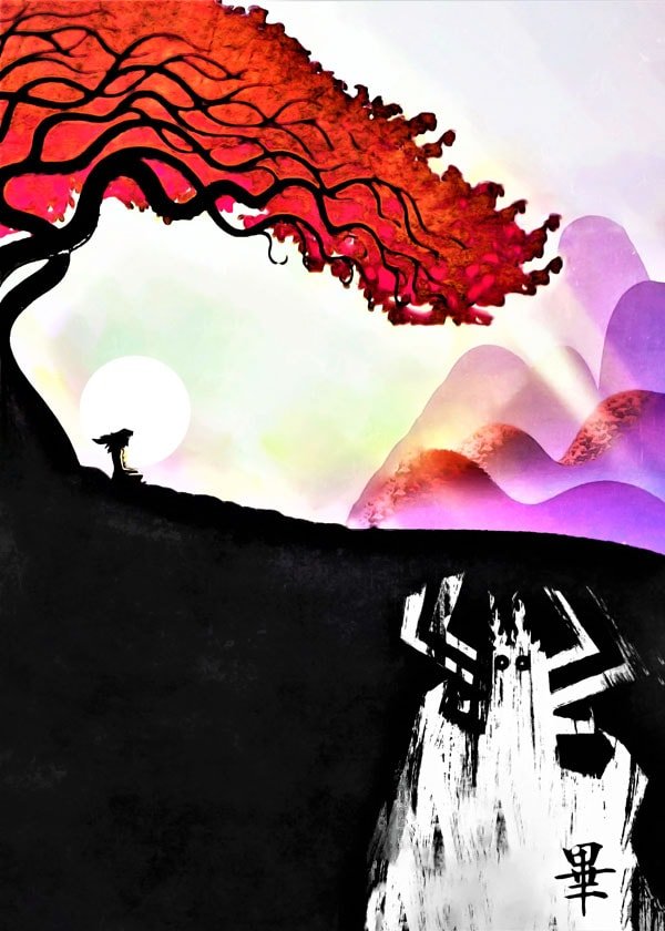 Plakat, Samurai Jack Vintage Poster, 70x100 cm