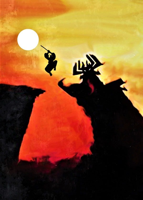 Plakat, Samurai Jack Vintage Poster v2, 50x70 cm