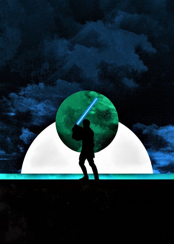 Plakat, Sol Lunaris - Obi-Wan Kenobi, Gwiezdne Wojny Star Wars, 70x100 cm