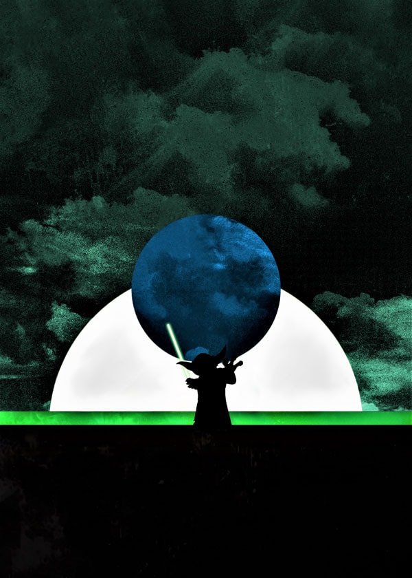 Plakat, Sol Lunaris - Master Yoda, Gwiezdne Wojny Star Wars, 40x60 cm