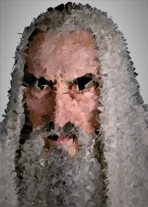 Plakat, POLYamory - Saruman, Władca Pierścieni, 50x70 cm