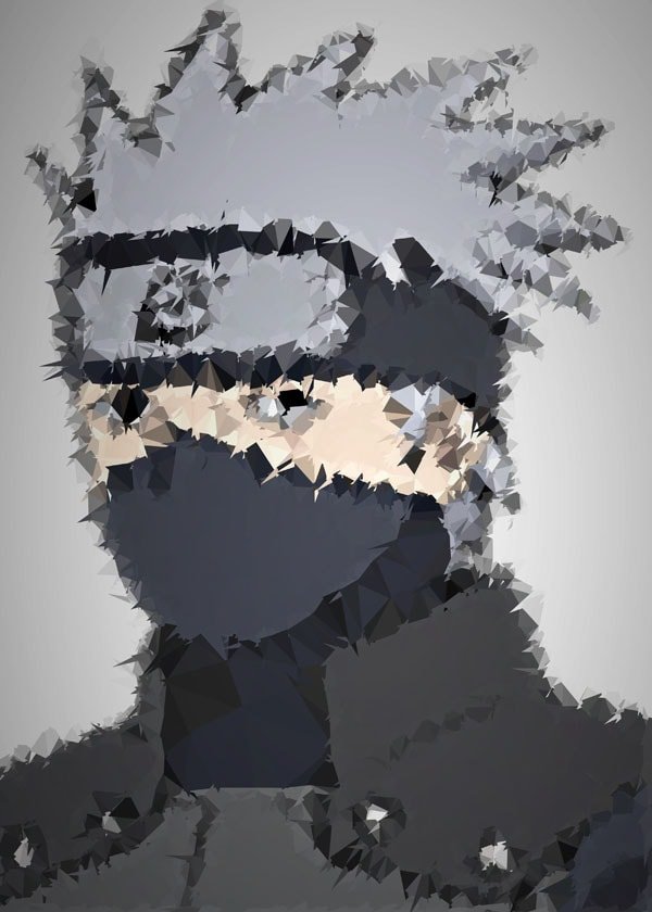 Plakat, POLYamory - Kakashi, Naruto, 50x70 cm