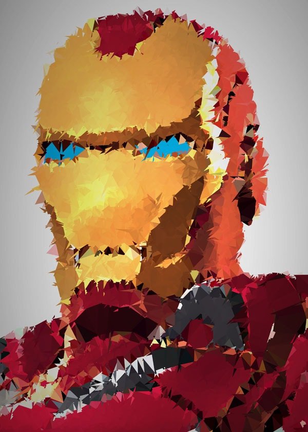 Plakat, POLYamory - Iron Man, Marvel, 50x70 cm