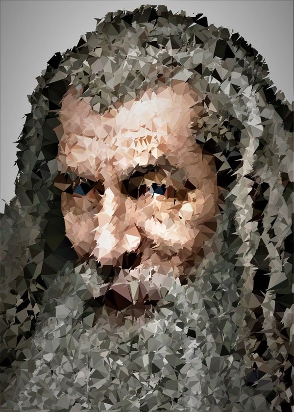 Plakat, POLYamory - Gandalf, Władca Pierścieni, 30x40 cm