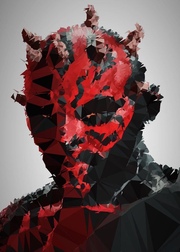 Plakat, POLYamory - Darth Maul, Gwiezdne Wojny Star Wars, 50x70 cm