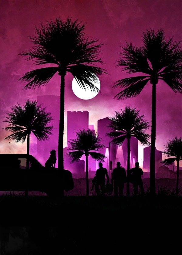 Plakat, GTA Vintage Poster v2, 30x40 cm